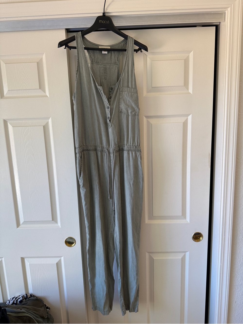 cloth & stone Light Sage Utility Jumpsuit
